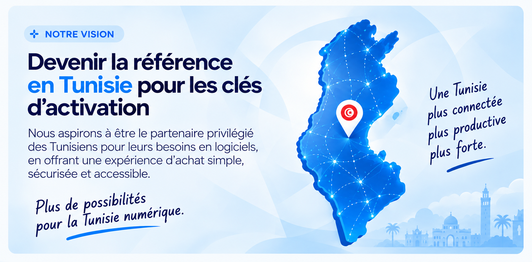 Notre Vision Digiware - Devenir la référence en Tunisie